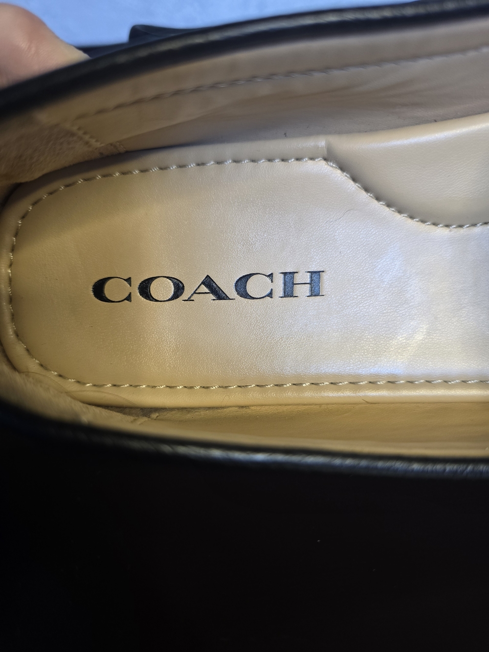 Coach Women's Size 8.5 Driving Loafers in Soft Black Leather - Picture 5 of 6